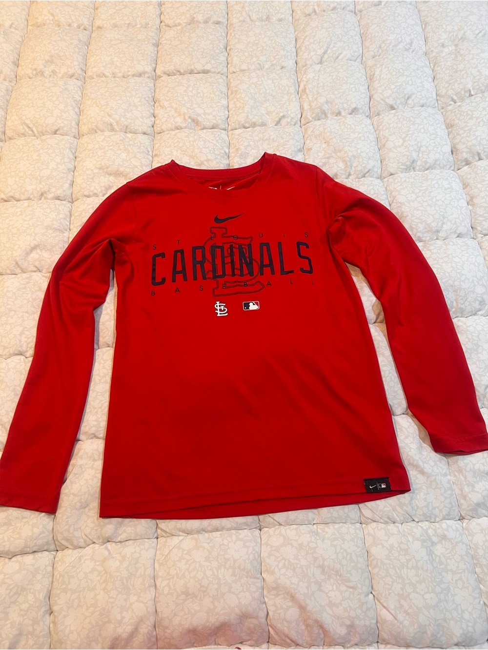 Nike Red St. Louis Cardinals Long-Sleeve Performance Tee